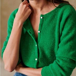 Sezane Gaspard Cardigan - Bright Green